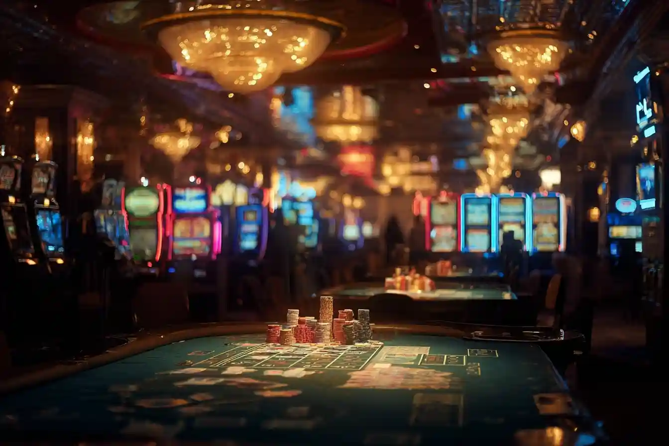 Colorful slot machine interface